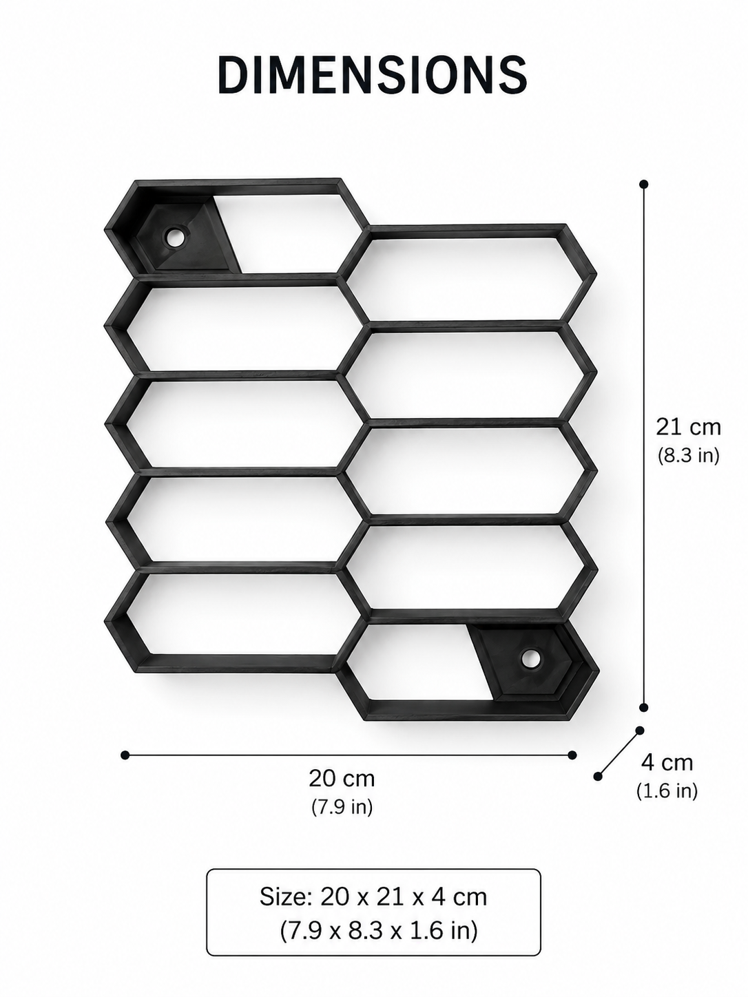HexaStack Wall Display